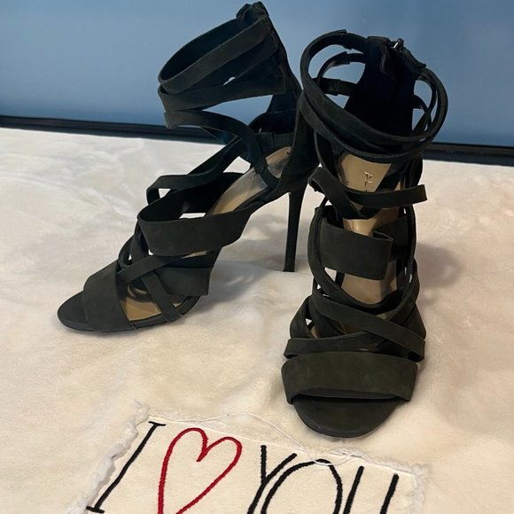 ALDO Forest Green Sandal Heels - Picture 3 of 6